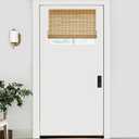 LazBlinds No Tools No Drill Bamboo Roller Shades, Cordless Bamboo Blinds, Light Filtering Roll Up Blinds for Windows, French Door, Porch or Patio, 26'' W x 20'' H, Squirrel