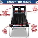 Pop-A-Shot - Dual Shot Sport | Arcade Basketball Game for Home | Paddle Scoring Hoop, 10 Game Modes, 4 Balls | Foldable for Easy Storage | Fun for All Players, 46 x 81 x 81 inches
