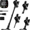 Tikom Cordless Vacuum Cleaner for Home, 40000Pa/450W Stick Vacuum with Charging Wall Dock, Anti-Tangle, Lightweight Handheld Vacuum for Pet Hair, Hard Floor, Carpet, V450