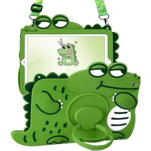 for iPad Air 3rd Generation Case, Pro 10.5” Case - Cute Girls Boys Cover Kawaii Girly Women Pretty with Strap & Handle Stand Soft Silicone for Apple iPad Air 3, Pro 10.5 Cases