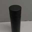 15oz Stainless Steel Vacuum Insulated Water Bottle with glass liner inside,glass lined thermos with Infuser for Hot and Cold drink -Leakproof Travel Mug with Filter (Black,with Tea infuser)