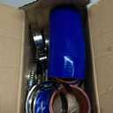 Turbo Intercooler Boots Kit with T-Bolt Clamp for Ford F250 F350 6.0L Diesel Powerstroke 2003-2007 (Outer Blue and Inner Red)
