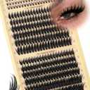 Spiky Manga Lash Clusters 12-20mm Anime Eyelash Clusters 300pcs Cluster Eyelash Extensions Fairy Eyelashes Cluster with Bottom Individual Lashes 80D+100D Volume DIY Lash Extension by TOOCHUNAG