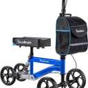 BlessReach Knee Scooter for Adults for Foot Injuries, 13" Cozy Knee Pad, Blue