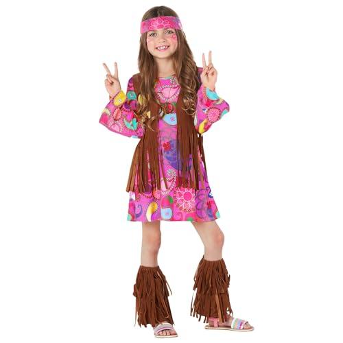 Morph Kids Hippie Vest Costume Girls Hippie Dress Costume 70s Costume Kids 70s Disco Hippie Costume Dress Outfit For Girls Halloween Costumes M