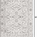 Area Rugs 5x7 for Living Room - Washable Soft Large Vintage Rug Non-Slip Stain Resistant Traditional Stain Resistant Indoor Floor Low Pile Carpet for Bedroom Dining Room or Home Office - White