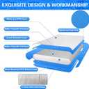 Inflatable Floating Dock Air Dock Platform, 6ft Non-Slip Floating Island Raft Water Mat, Lake Floats for Adults, Pool Beach Ocean