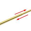 Towel Bar, Adjustable 14.4inch - 25.2inch Towel Rack, Self Adhesive & Wall Mounted for Bathroom Kitchen Hand Towel Holder Cloths Hanger 304 Stainless Steel Organizer Single Bar (1, Gold)