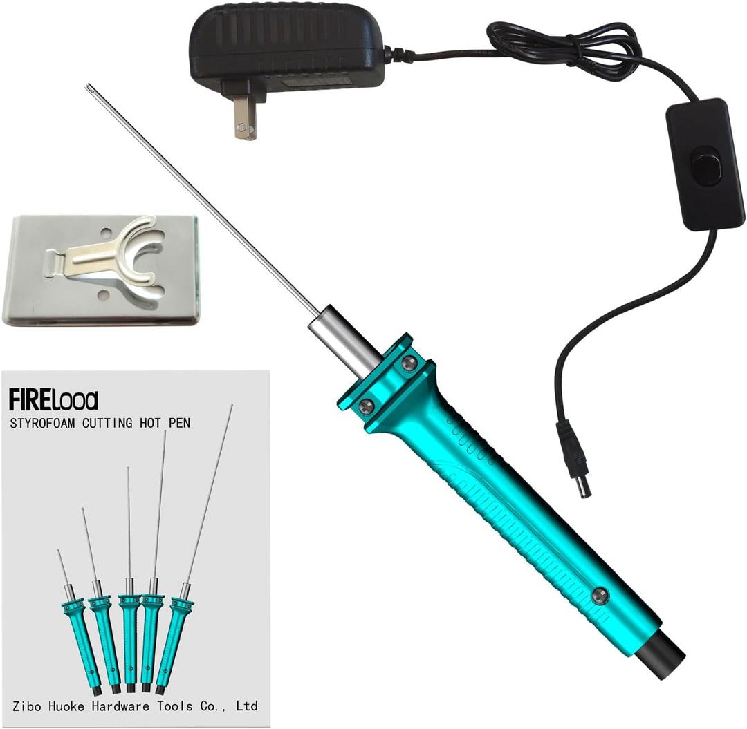 Hot Wire Pen, Electric Hot Wire Cutter Pen 10cm, Styrofoam Cutting Hot Pen Hot Wire Cutting Pen for Amateur DIY Heat Cutting Engraving Pen, Art Making, Foam Carving (blue, 100mm)