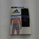 adidas Men's Performance Stretch Cotton Boxer Briefs 3-Pack, Soft Underwear, Superior Comfort (Large, Black/Onix Grey)