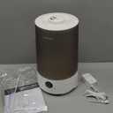 Homvana Humidifiers for Bedroom Home, 3.6 L Cool Mist Top-Fill 34H Super Long Time, Quiet 23dB, Baby Humidifier, Oil Diffuser for Large Room, House, Plant, Nursery, Office, BPA FREE, Ultrasonic (Grey)