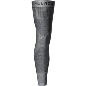 NEENCA Compression Leg Sleeve - Long Knee Sleeve, Ultra-thin Leg Sleeve with Graphene Ions Infused Fabric for Knee Pain Relief, Swelling, Arthritis, Poor Circulation, Runner, Sports - FSA/HSA Approved (Medium, Silver Gray - Single)