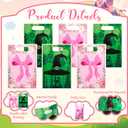 Marspark 120 Pcs Pink and Green Party Bags, Double-sided Princess & Witch Theme Pink Bow Green Witch Hat 6.5 x 9.8 Inch Gift Candy Treat Goodie Bags for Magical Birthday, Baby Shower, and Party Favors