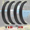 3.5Fender Flares Kit for 2021-2026 Ford Bronco 2/4 Door, Front & Rear Wide Body Wheel Arch Flares, Off-Road Extended Fender Trim 4PCS, Replaces M-9164-BFK M2DZ-16268-AA, Not for Bronco Sport/Raptor