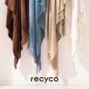 RECYCO Throw Blanket Soft Cozy Chenille Throw Blanket with Fringe Tassel for Couch Sofa Chair Bed Living Room Gift (Brown, 60'' x 80'')