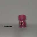 Mini HerbSaver Grinder- Medical Grade Plastic Grinder with Razor Sharp Teeth, Pocket-Sized, Durable & Portable - Ideal for Grinding Herbs and Spices - 1.5"x2.5" (Pink Glitter)