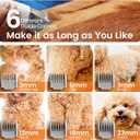 oneisall Dog Grooming Vacuum, Pet Grooming Vacuum with Clipper Nail Grinder, 1.5L Dust Cup Dog deshedding Vacuum Brush with 7 Pet Grooming Tools for Shedding Pet Hair, Home Cleaning (Blue)
