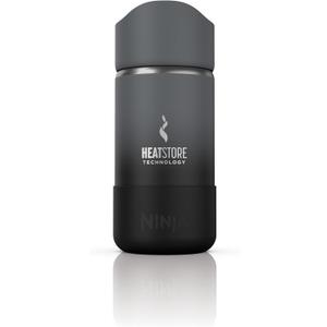 Ninja, Travel Mug, Sip Perfect 12oz, Brings Hot Drinks to Sippable Temperature in Minutes, Stainless Steel, Leak Proof, Dishwasher Safe, Metal Insulated Tumbler, Black, DW1203BK