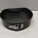 HIWARE 9 Inch Non-stick Cheesecake Pan Springform Pan with Removable Bottom/Leakproof - Black