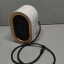 electric space heaters for indoor use: plug in portable small room personal heater with fan for bedroom bathroom | 1200 watt mini heater for office under desk table quiet handy 300 sq ft air heat (White)