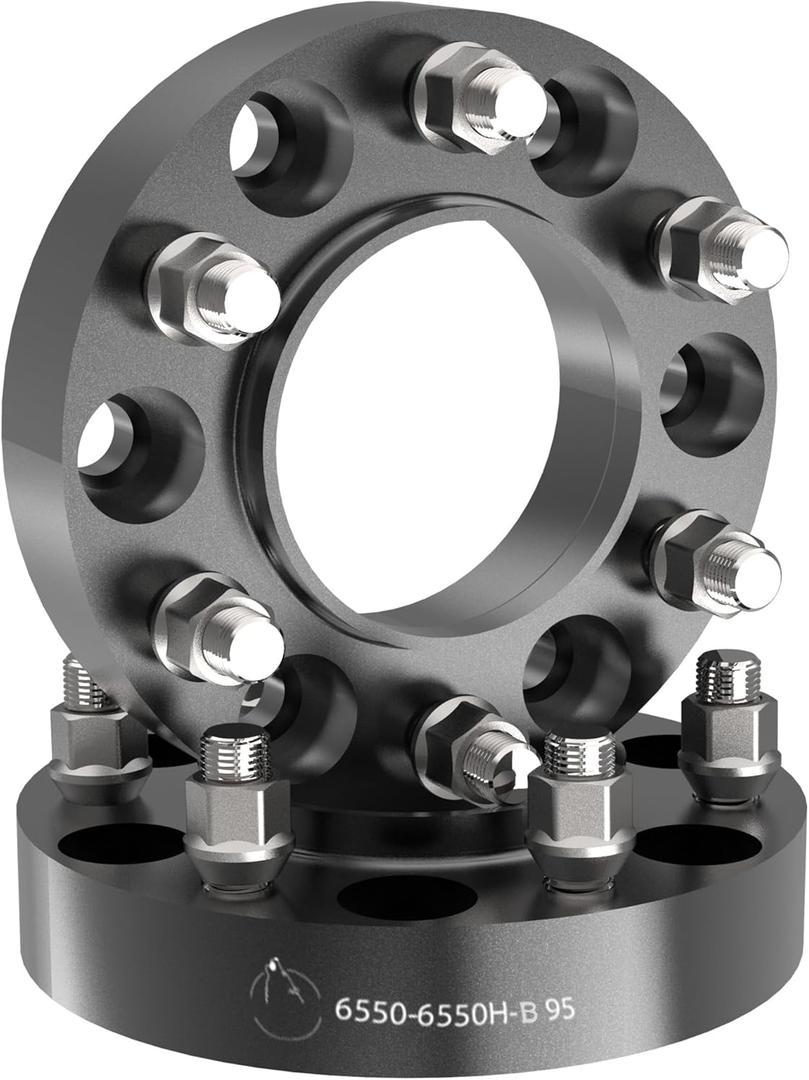 Wheel Accessories Parts 2 Pcs Hub Centric Wheel Spacers Adapters 6x5.5 6x139.7mm 1.25 Inch Thick 95.05mm Hub M14x1.50 14x1.5 Thread Stud Fits Toyota Tacoma Tundra Tacoma  Lexus LX600