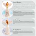 5.5'' Happy Christmas Angel Figurine Gifts for Home Decor,Christmas Emotional Gifts for Women,Unique Xmas Gift for Mom,Sister and Best Friend