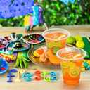 Frcctre 200 Pack Mexican Party Cups, 12 oz Cinco De Mayo Disposable Clear Plastic Cups Mexican Theme Party Decor Supplies for Taco Party Birthday Halloween Day of the Dead, 2 Styles