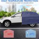 Car Cover Waterproof All Weather, 6 Layers Outdoor Full Exterior Cover Rain Sun UV Snowproof Protection with Zipper Cotton, Mirror Pocket for Honda CR-V