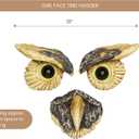 Bits and Pieces - 'Owl Face' Tree Hugger - Yard Decoration - Whimsical Tree Sculpture Outdoor Tree Face - Garden Decoration - Garden Peeker Yard Art