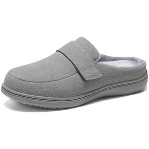 YOLIS Slippers with Arch Support for Women, Comfortable Orthopedic Slippers for Plantar Fasciitis, Non-Slip Women's House Shoes Indoor Outdoor (7W, Grey)