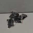 10 Pcs Removable Chin Cord Windproof Hat Strap Clips Anti-Lost Cap Strap Clips for Golfing Boating Fishing Hat Outdoor (Black)