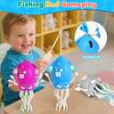 LZZAPJ Electric Dancing Octopus Light Music Suitable for 6-12 Months Old Baby Toys, Kid Crawling Squid Toys Suitable for Toddler Tummy time, Birthday for 1 2 3 4 5 Year Old boy Girl (Yellow)