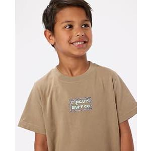 Rip Curl Boys' Tube Town Short Sleeve T-Shirt, Sand Dune