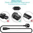 10FT Universal 3 Prong AC Treadmills Power Cord Replacement for Horizon Fitness Treadmills Ellipticals, Superfit, BowFlex Treadmills, Sole,Goplus, Vibration Plate Walking Pad Treadmills Charger Cable