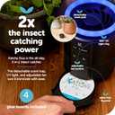 Katchy Duo Indoor Flying Insect Trap with Scent Pod Day & Night Effective Mosquito, Fruit Fly, Gnat & Small Moth Catcher Non-Zapper Trap with Blue UV Light & Fan Suction (Black)