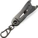 UNKENBO Bolt Size Finder Tool Keychain - Gauge Bolts & Nuts Head SAE 5/16 to 1" & Metric 8 to 25mm, Wrench & Socket Size Finder, Nut & Bolt Fasteners Measuring Tool Gifts for Men (Galaxy Silver)