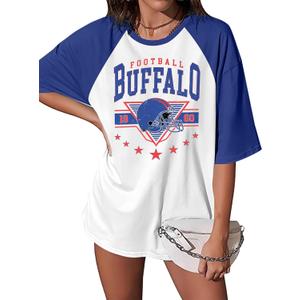 Football Shirts Women Game Day Shirt Sequin Gameday Outfits Football Team Fans Graphic Tees Fall Sports Jersey (L)