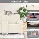 Easy-Going 100% Waterproof Recliner Cover Additional Seat Cover for Reclining Couch, Stretch Sofa Covers Washable Furniture Protector for Kids & Pets, 1 Seat, Beige