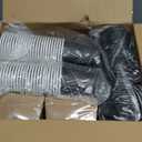 Ginkgo 8 oz (100 Pack) Disposable Paper Coffee Cups with Lids and Sleeves, Heat-Resistant Leak-Proof Black To Go Paper Cups for Hot Coffee, Cocoa, Chocolate and Espresso