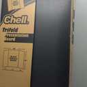 Chell 36" x 48" Large Trifold Poster Board, 2 Pack, Black Corrugated Project Boards for Science Fair, School Projects, Event Displays and Business Presentations