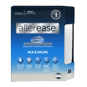 AllerEase Waterproof Mattress Protector, Maximum Allergy Mattress Protector, Queen Mattress Cover AllerEase Waterproof Mattress Protector, Maximum Allergy Mattress Protector, Queen Mattress Cover