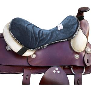 Harrison Howard Trail Seat Saver Western Tack Saddle Ride-on Pad with Cushion Bottom Helps Distribute Back Pressure (Navy)