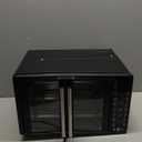 Gourmia Toaster Oven Air Fryer Combo 17 cooking presets 1700W french door digital air fryer oven 24L capacity accessories, convection rack, baking pan tray recipe book GTF7460,Large,Black