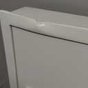 White 29.53" Tall Fireproof Wall Safes Between the Studs 16" Centers, Heavy Duty Combination Lock in Wall Safe with 3 Removable Shelf, Hidden Safe for Money, Jewelry, Document, Passport