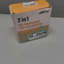 SWEET VIEW 2PCS Oil Sprayer for Cooking, 470ml 2 In 1 Sprayr & Pour, Glass Olive Oil Dispenser Pourer for Kitchen, Air Fryer, Cooking, Salad, BBQ (Black, Black)