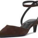 Vince Camuto Women's Irva Ankle Strap Kitten Heel Pump 5M/35