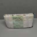 OIASKET Basket for Gifts Empty, Large Gift Basket 13L with Gift Bag and Ribbon, Woven Cotton Basket for Baby Showers, Birthday, Wedding, Easter, 13.58"x10"x5.9", White and Cream