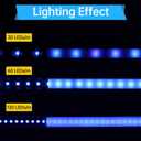 Muzata 20Pack 3.3FT Black LED Strip Channel with Milky Diffuser U1SW BW