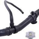 MOTOKU Molded Upper Radiator Coolant Hose with Cap Assembly for Dodge Caliber 2007-2010 for Jeep Patriot Compass 2007-2017 w/Automatic CVT Trans