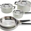 ZWILLING Pure 8-pc Stainless Steel Cookware Set, Ivory